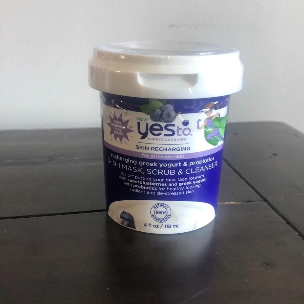 Yes to superblueberries recharging 3 in 1 mask